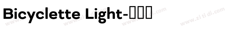 Bicyclette Light字体转换